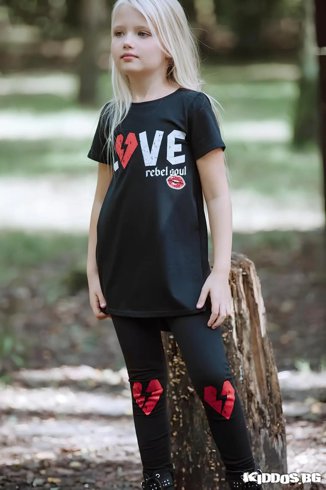 Детски клин LOVE черен 5