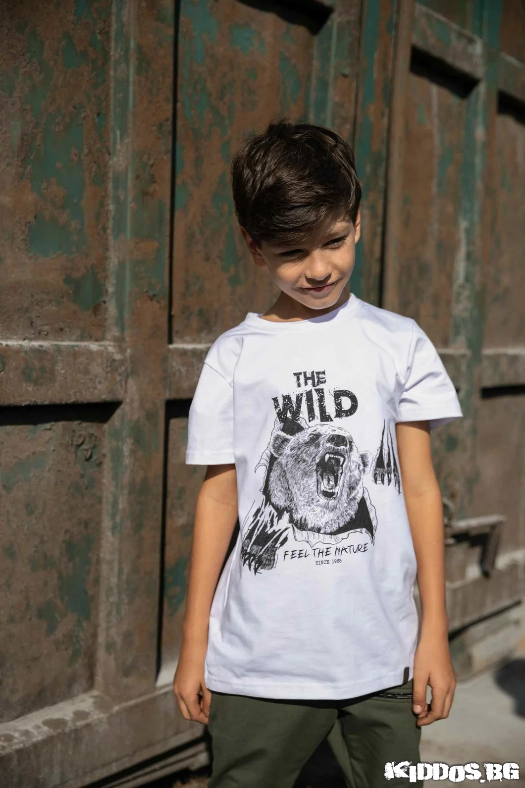 Детски комплект THE WILD цвят КHAKI 5