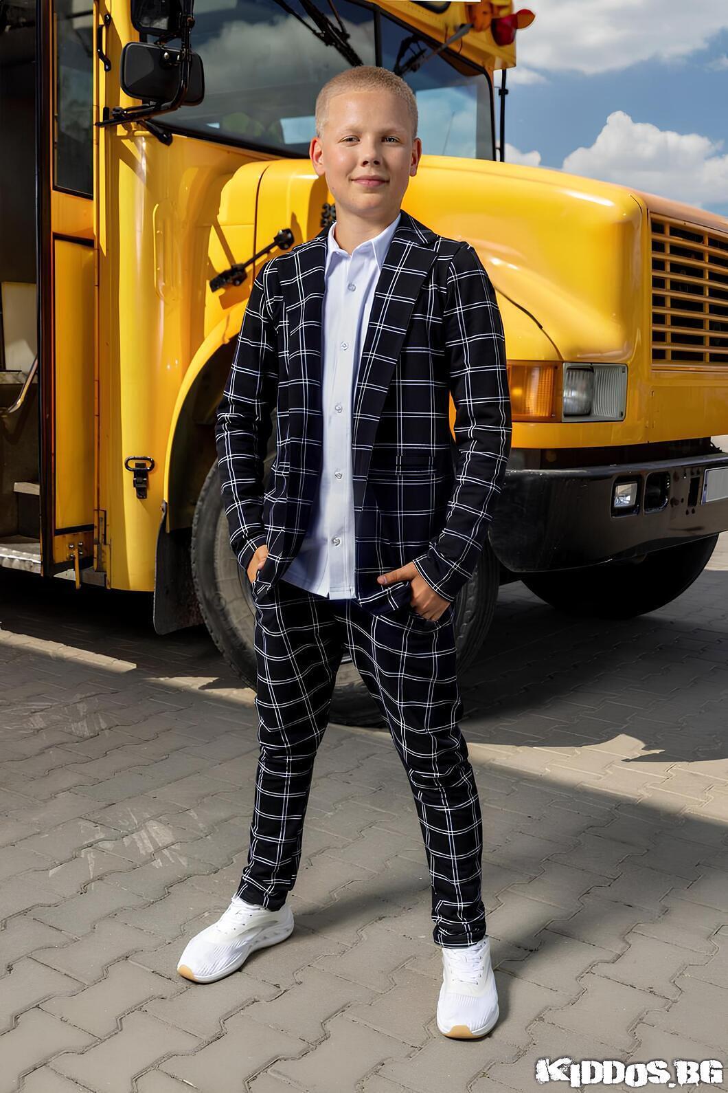 Комбинация NAVY CHECK FE BW