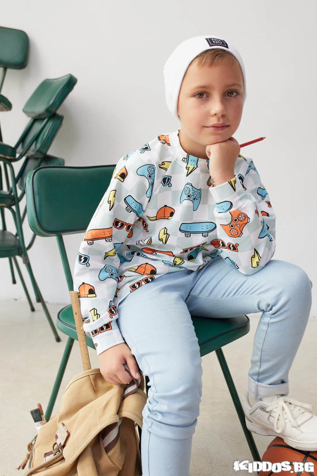 Детска блуза с дълъг ръкав BOYS POWER