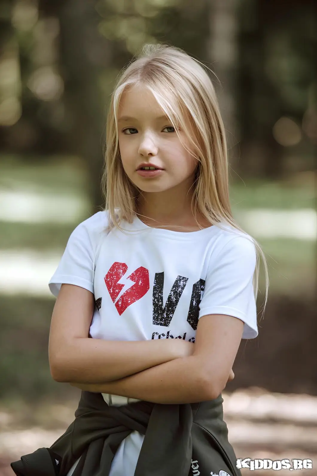 Детска туника LOVE бяла 2