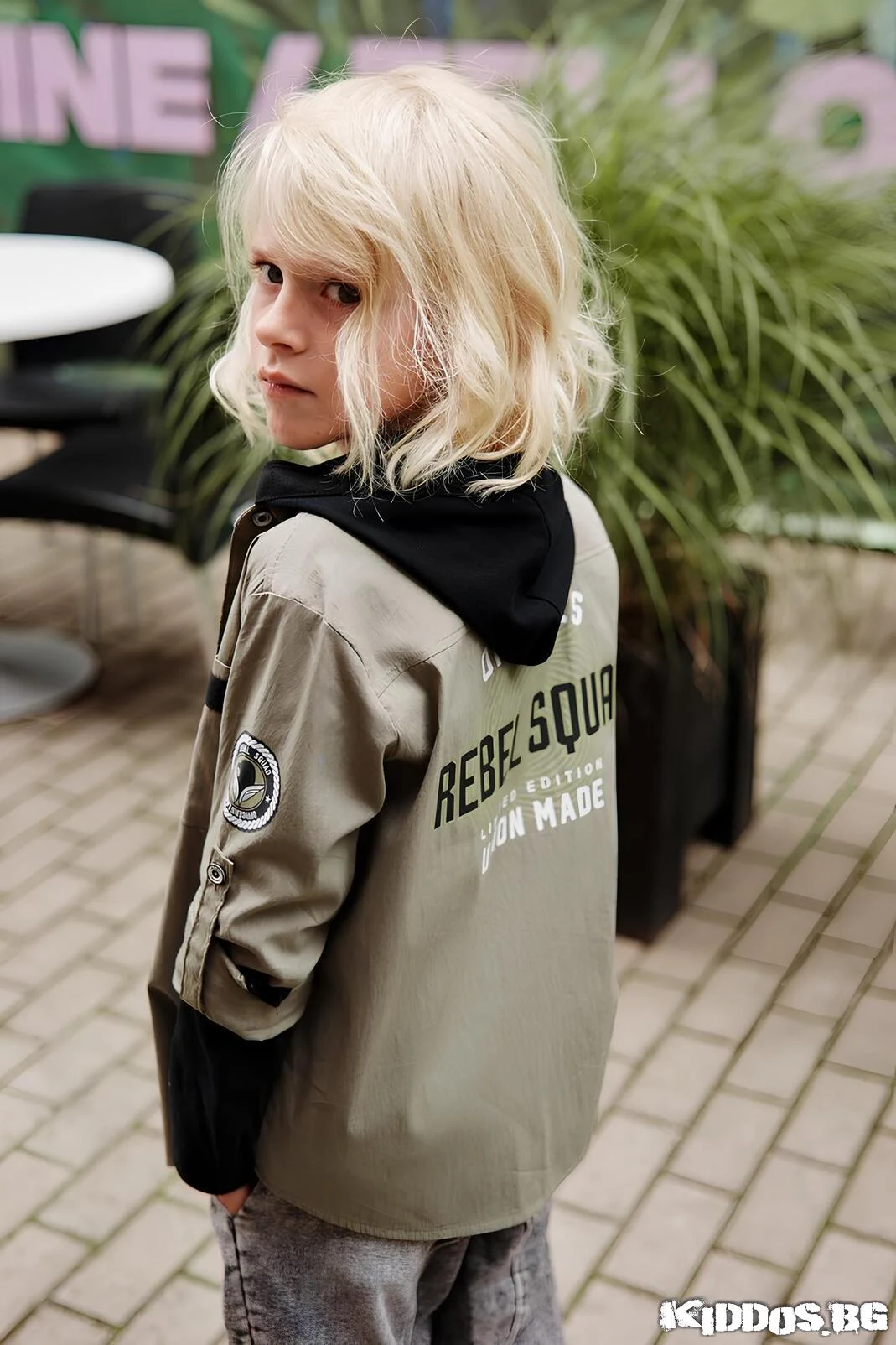 Детскa риза REBEL CHIC каки 3