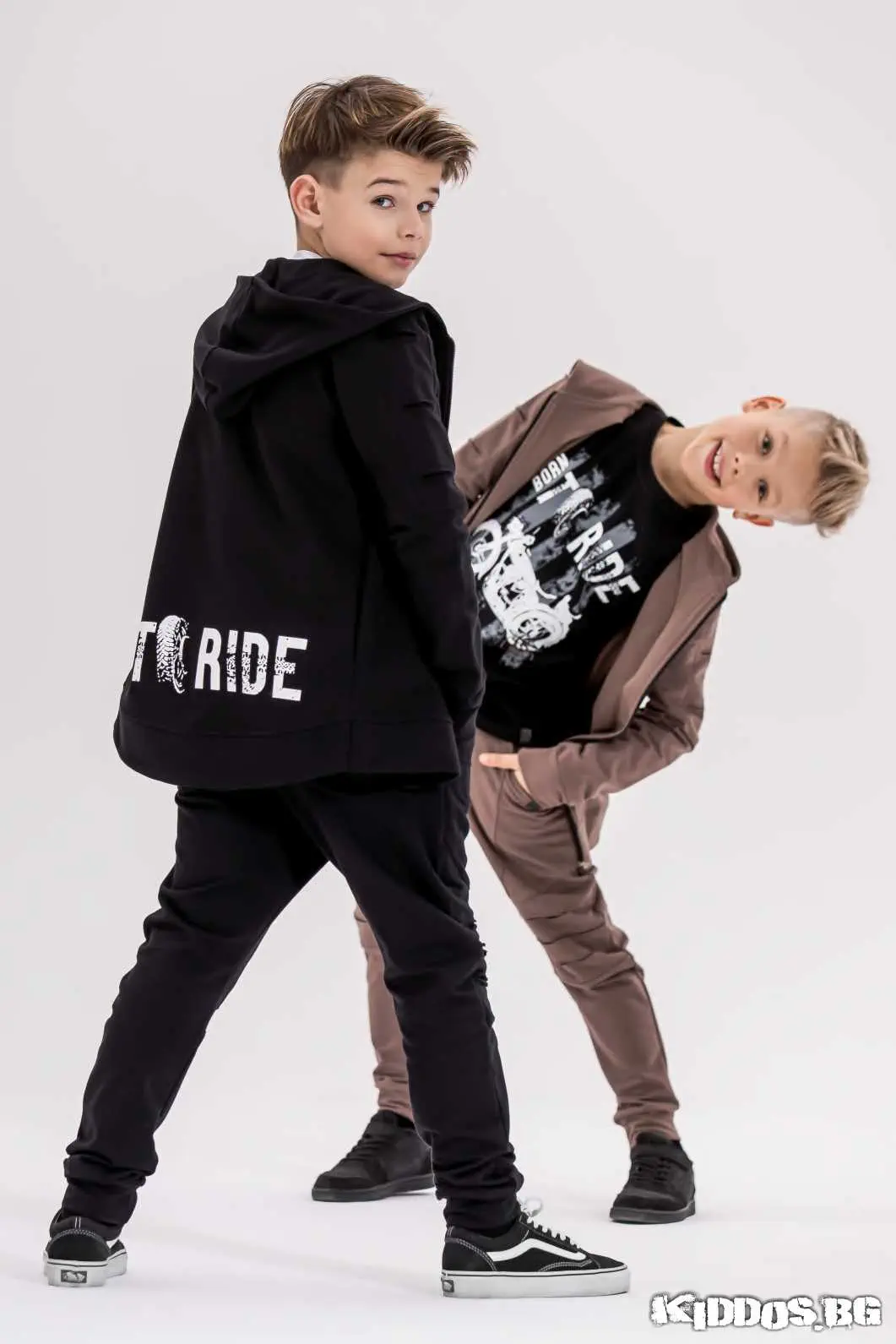 Детски комплект  BORN TO RIDE черен 5