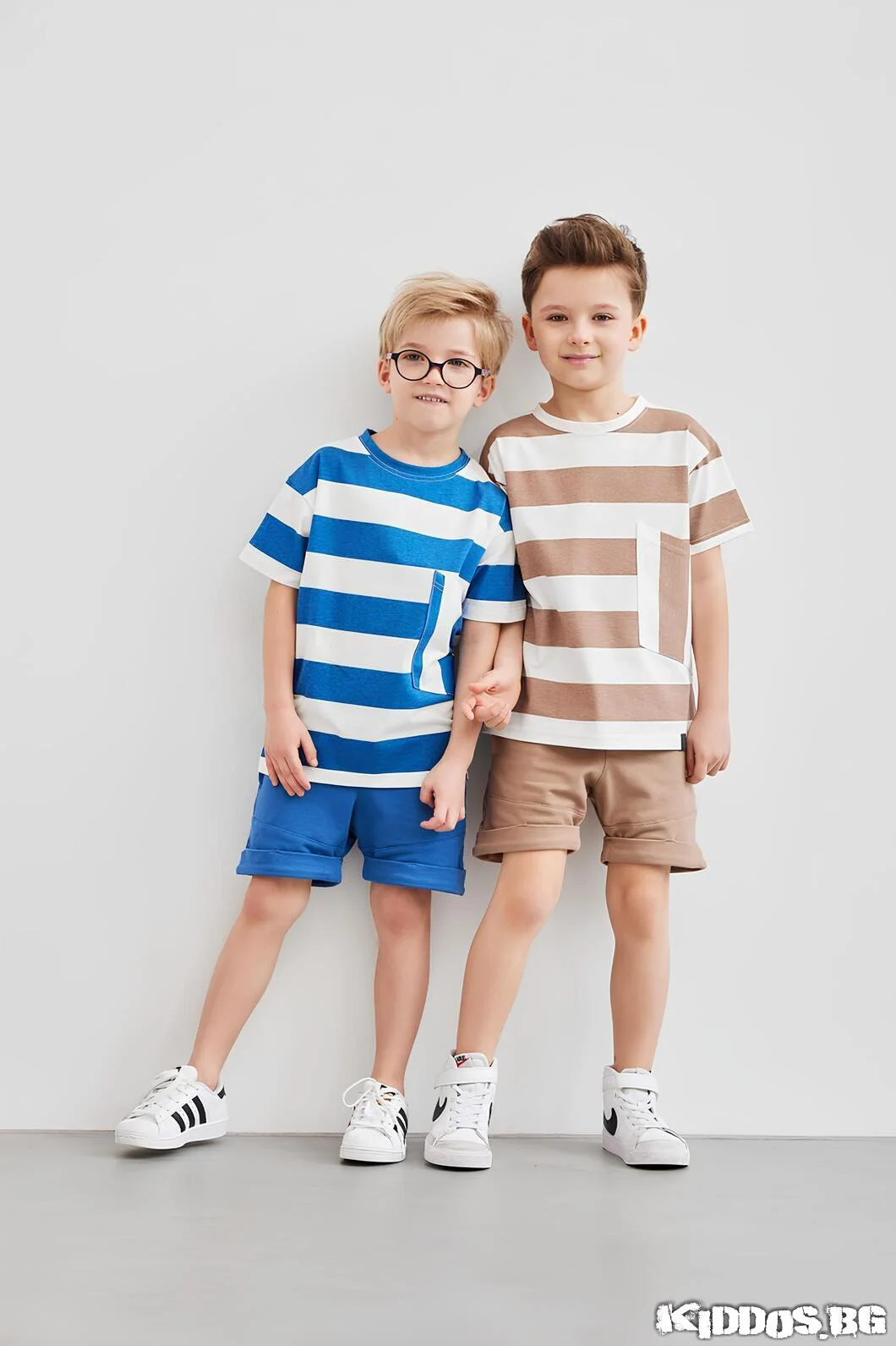 Детски комплект STRIPES BROWN две части 3
