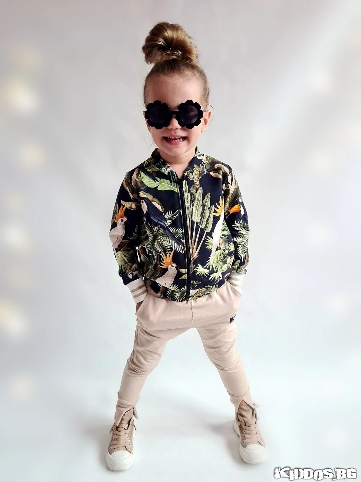 Детски панталон FASHION SE бежов 6