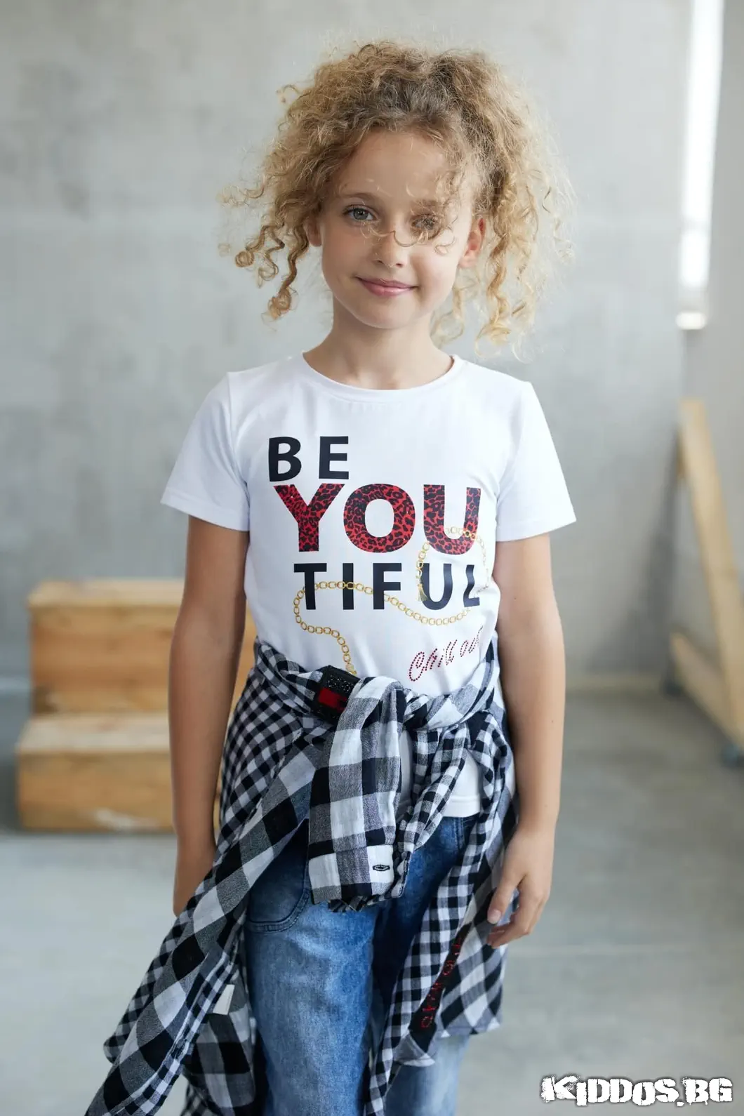 Детска блуза с къс ръкав BE YOU