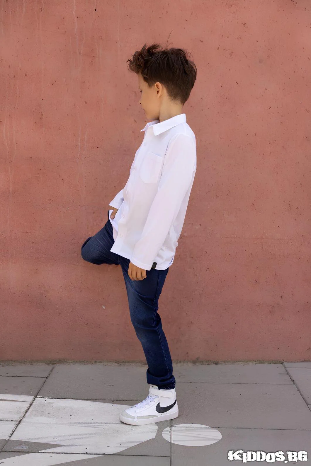 Детски костюм DENIM CHIC индиговосин сако и панталон 7