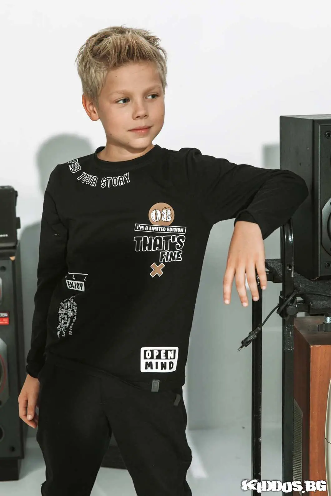 Детска блуза LIMITED EDITION черна