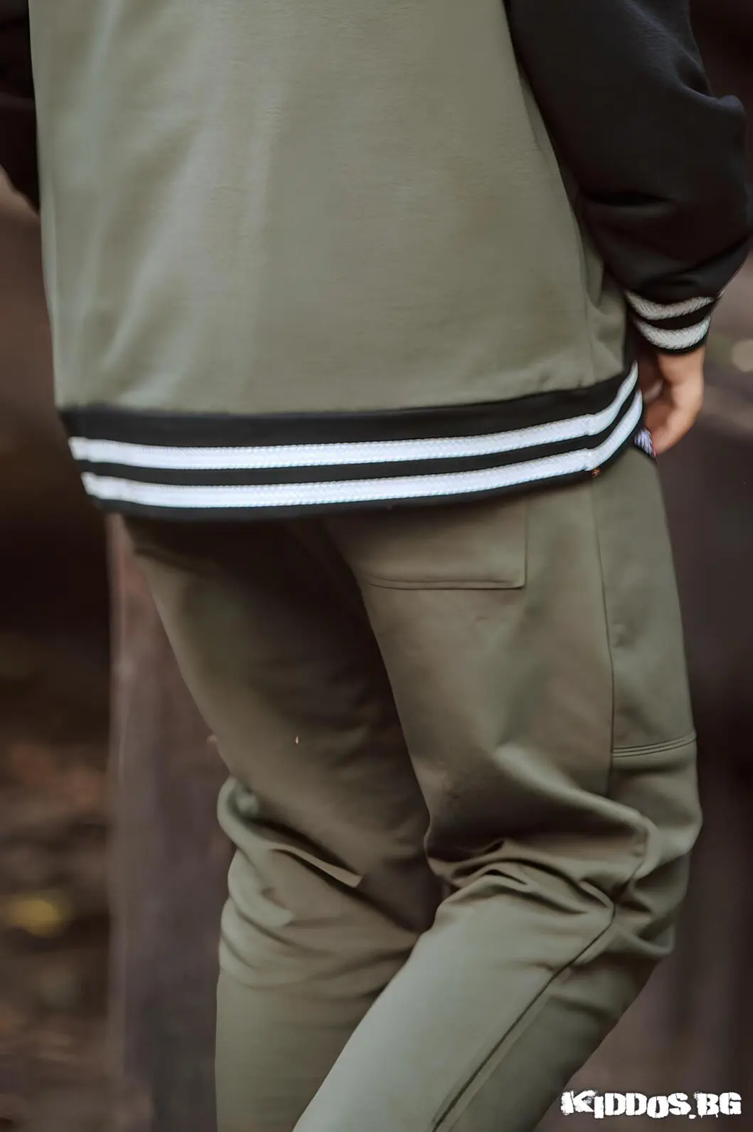 Детски панталон RACING цвят KHAKI 3