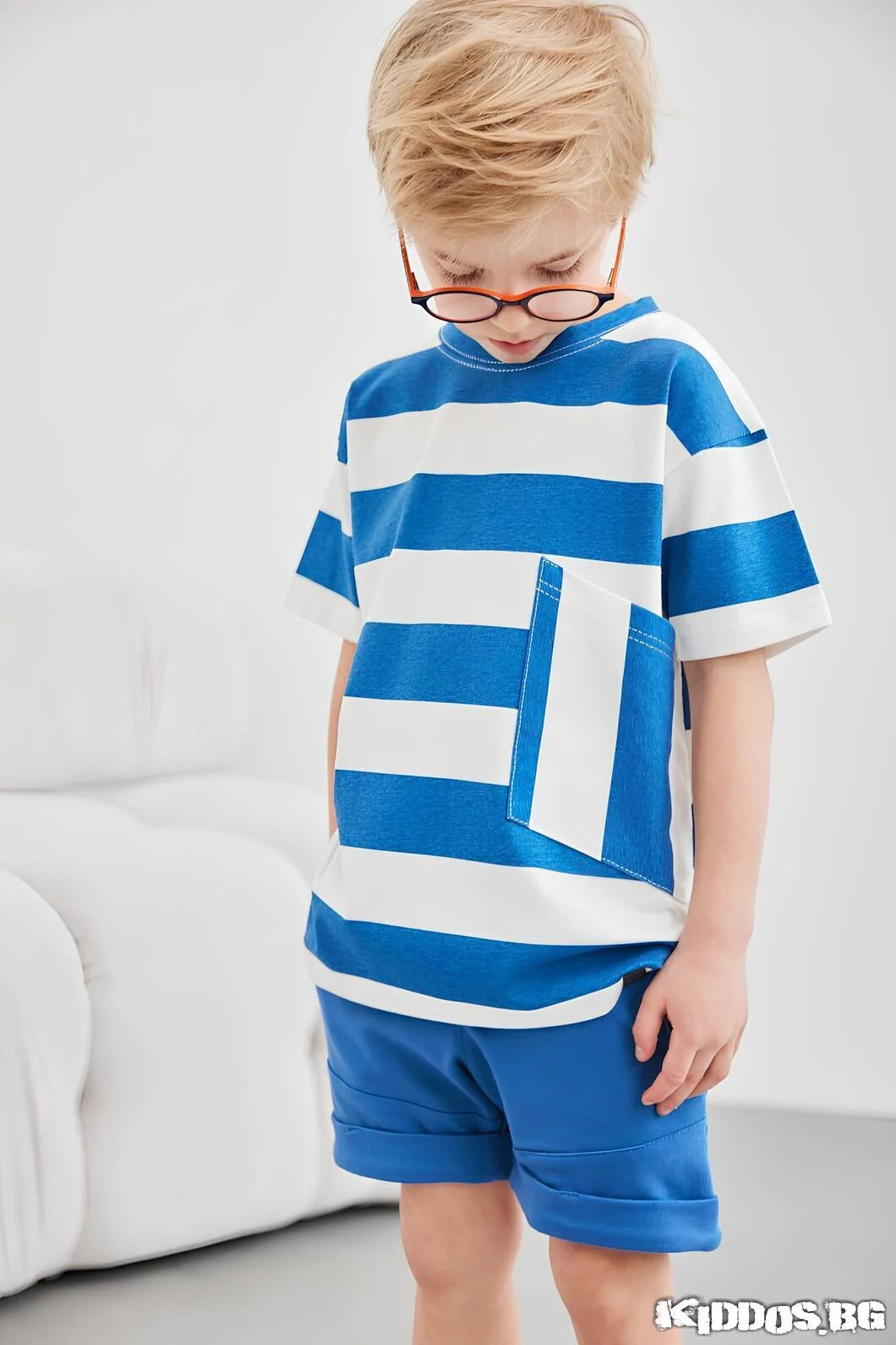 Детски комплект STRIPES BLUE две части
