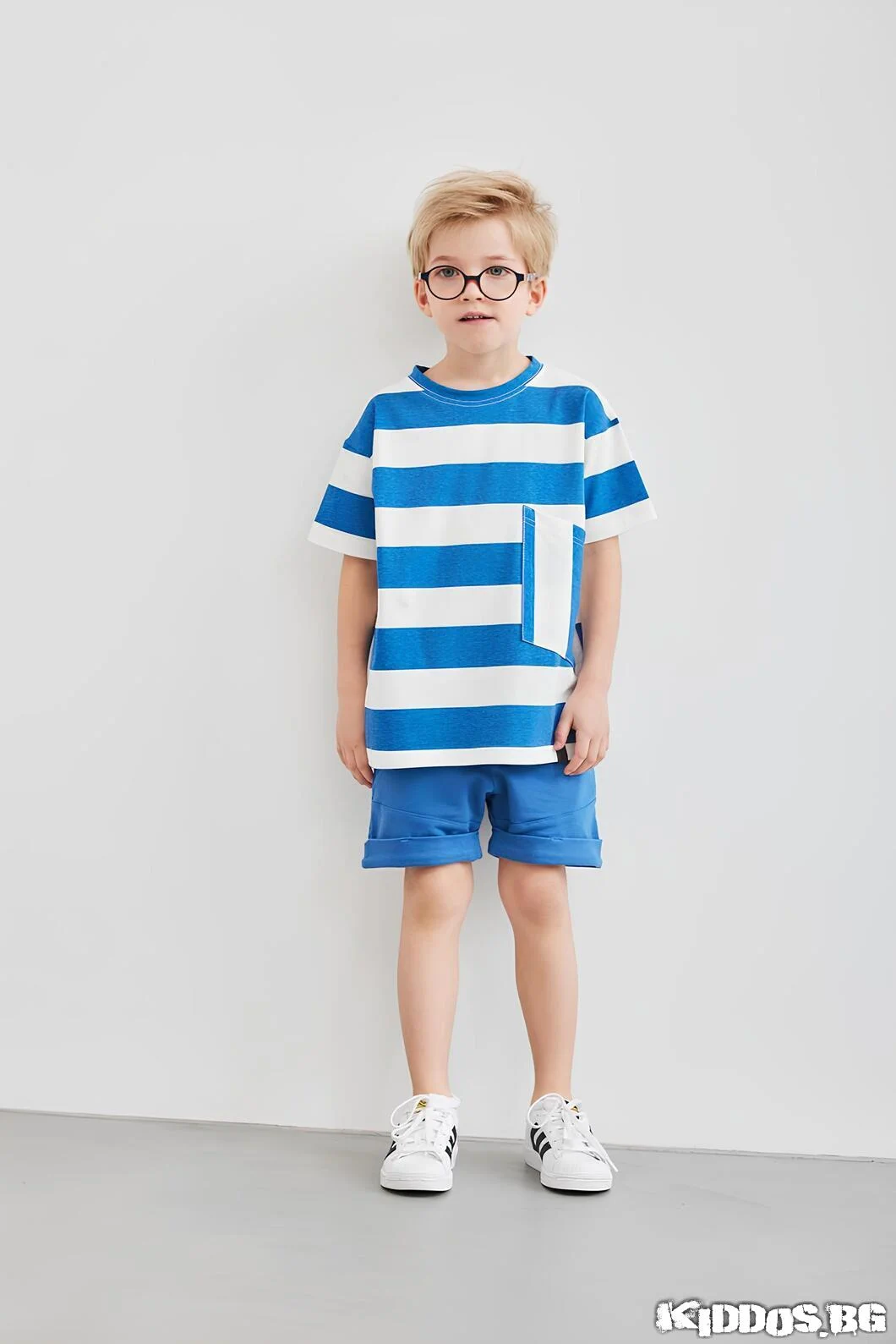 Детски комплект STRIPES BLUE две части 2