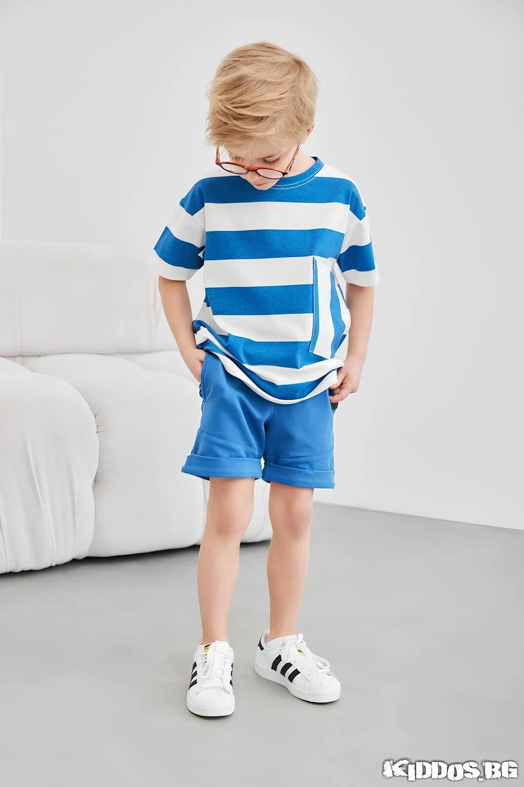 Детски комплект STRIPES BLUE две части 4