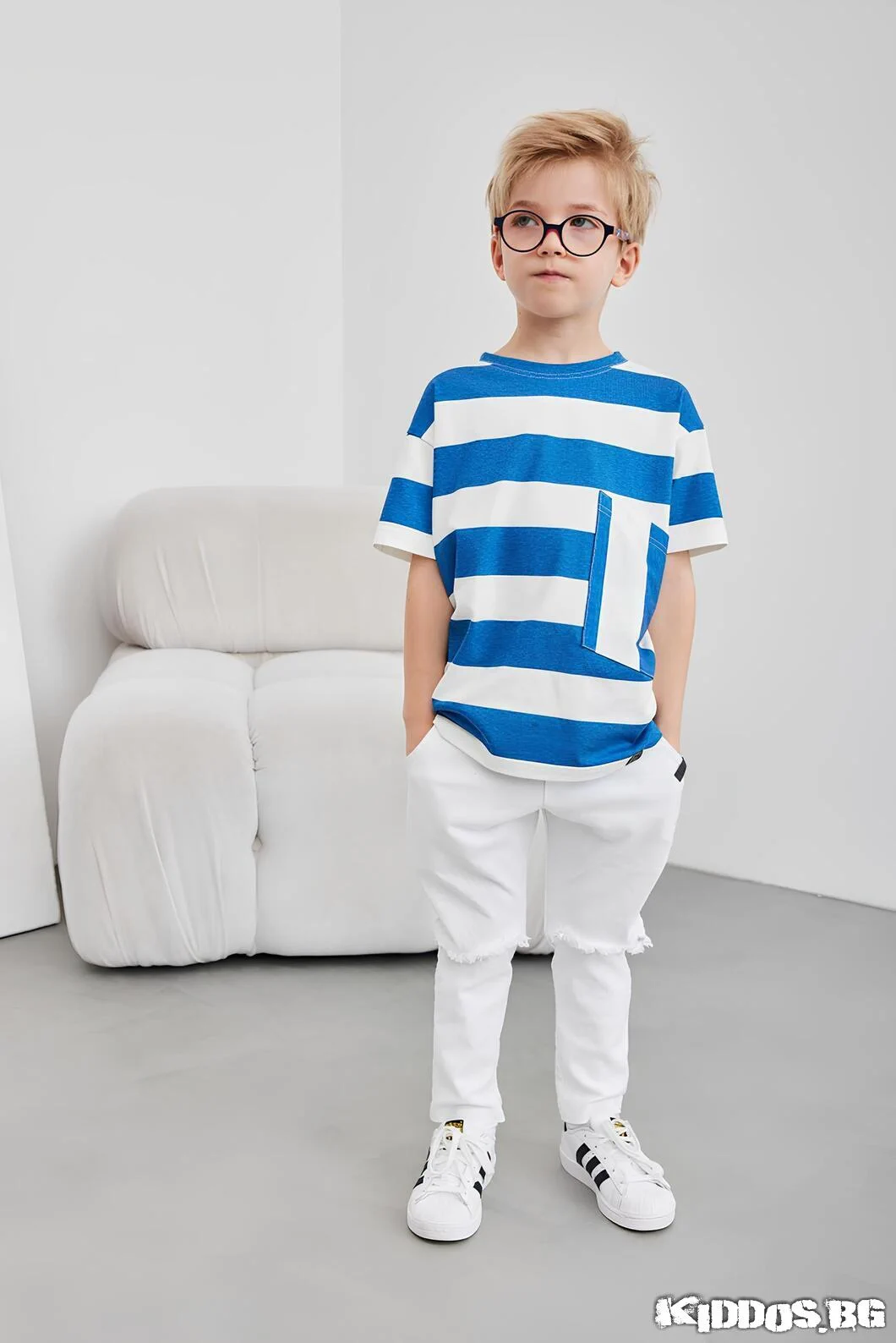 ΠΠ΅ΡΡΠΊΠ° Π±Π»ΡΠ·Π° Ρ ΠΊΡΡ ΡΡΠΊΠ°Π² STRIPES BLUE 6