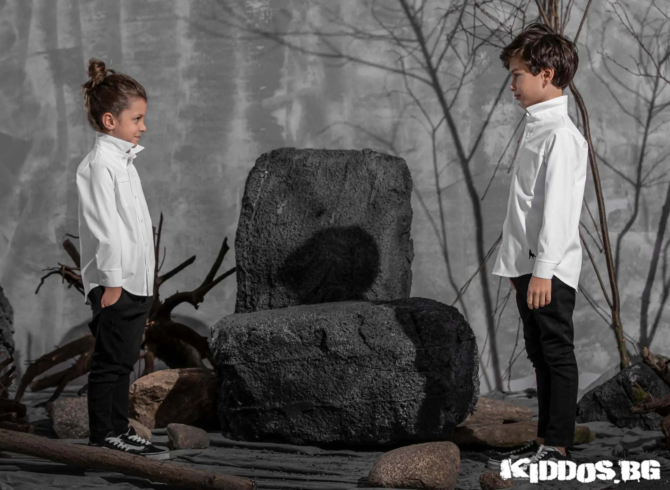 Детска риза с бродерия WOLF 6