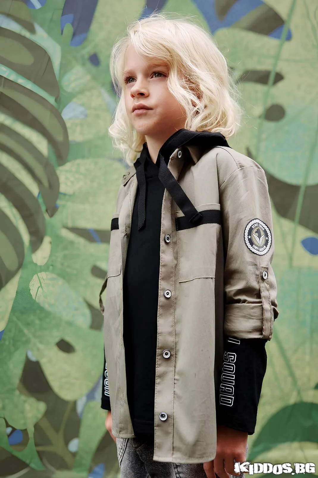 Детскa риза REBEL CHIC каки